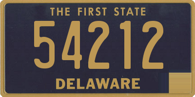 DE license plate 54212