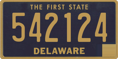 DE license plate 542124