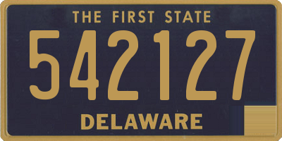 DE license plate 542127