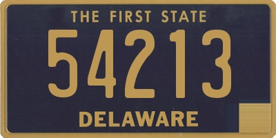 DE license plate 54213