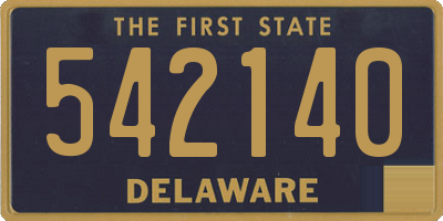 DE license plate 542140
