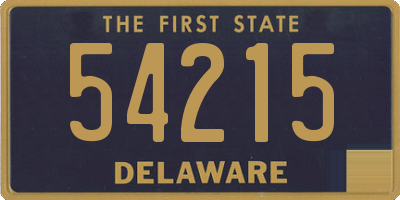 DE license plate 54215