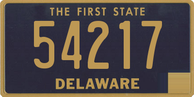 DE license plate 54217