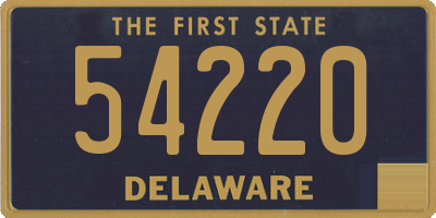 DE license plate 54220