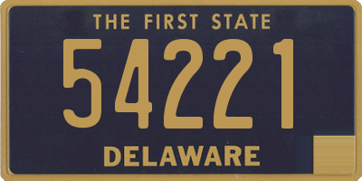 DE license plate 54221