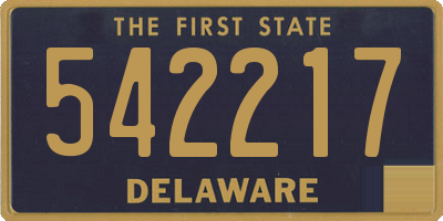 DE license plate 542217