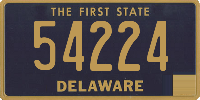DE license plate 54224