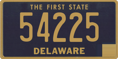 DE license plate 54225