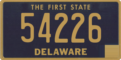 DE license plate 54226