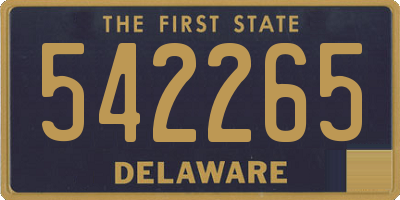 DE license plate 542265