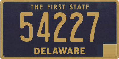 DE license plate 54227