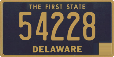 DE license plate 54228