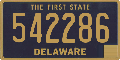 DE license plate 542286
