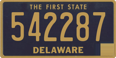 DE license plate 542287