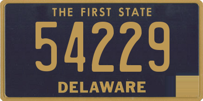 DE license plate 54229