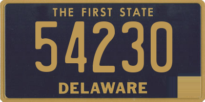 DE license plate 54230