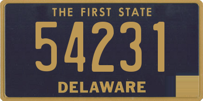 DE license plate 54231