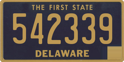 DE license plate 542339