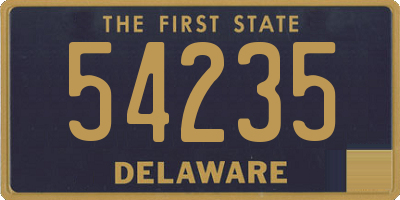 DE license plate 54235