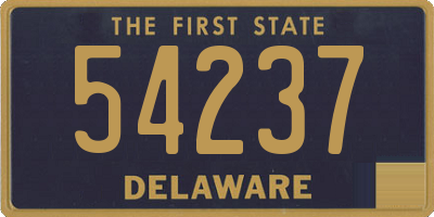 DE license plate 54237