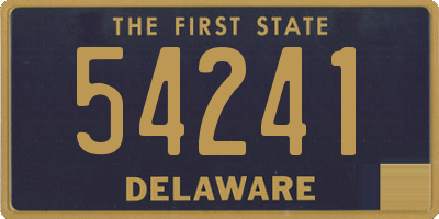 DE license plate 54241