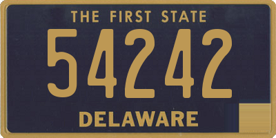 DE license plate 54242