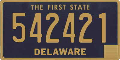 DE license plate 542421