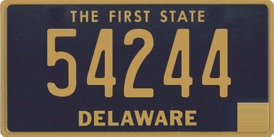 DE license plate 54244