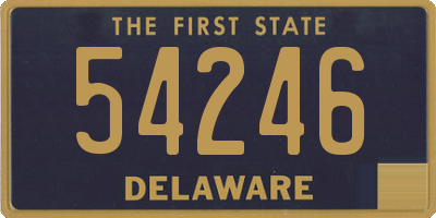 DE license plate 54246