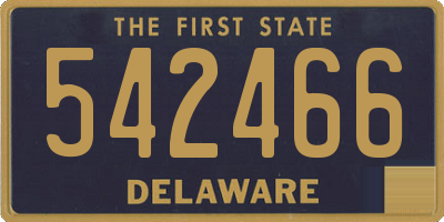 DE license plate 542466