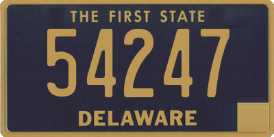 DE license plate 54247