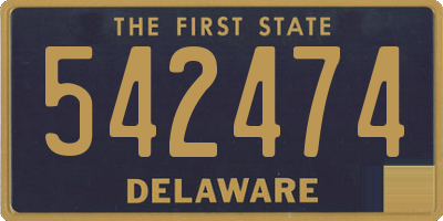 DE license plate 542474