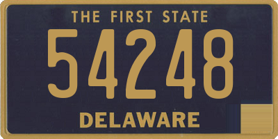 DE license plate 54248