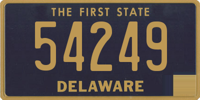 DE license plate 54249