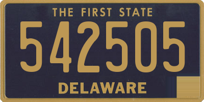 DE license plate 542505