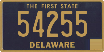 DE license plate 54255