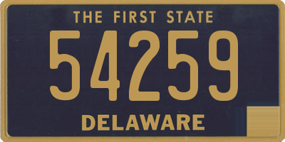 DE license plate 54259