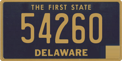 DE license plate 54260