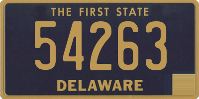 DE license plate 54263