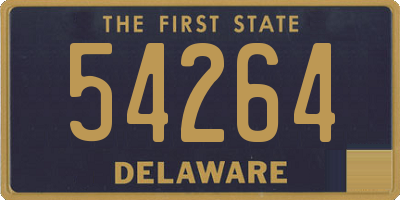 DE license plate 54264