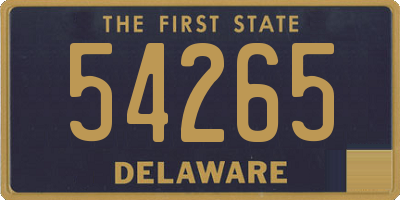 DE license plate 54265