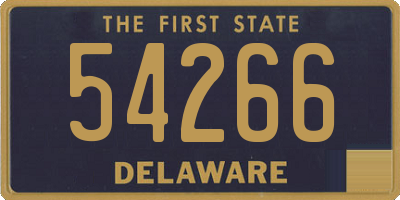 DE license plate 54266