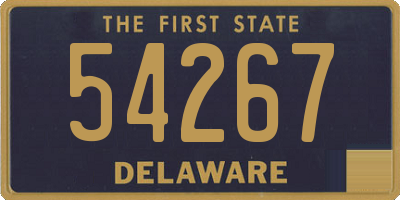 DE license plate 54267