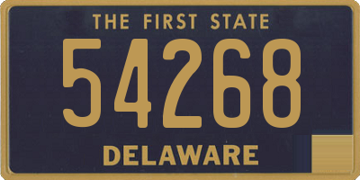 DE license plate 54268