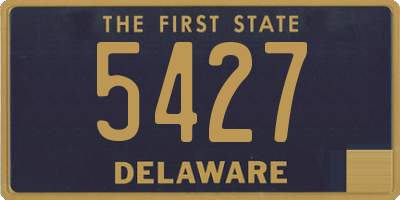 DE license plate 5427