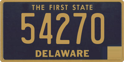 DE license plate 54270