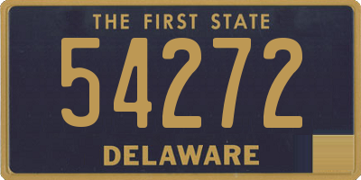 DE license plate 54272