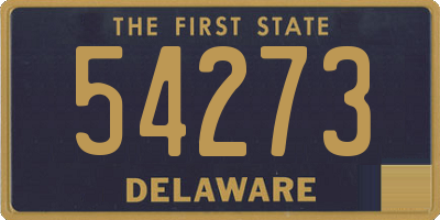 DE license plate 54273