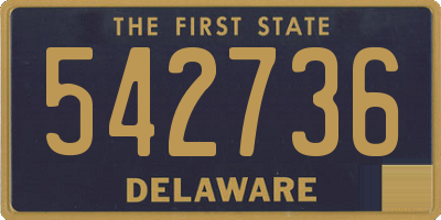 DE license plate 542736