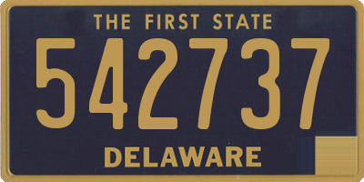 DE license plate 542737
